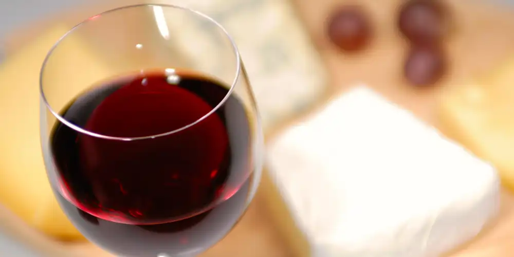 glass-of-cabernet-sauvignon A glass of Australian Cabernet Sauvignon against a blurred background of Camembert cheese and grapes, showcasing the best wine region in Australia for Cabernet Sauvignon. Experience the rich flavors of an Australian wine region for Cabernet Sauvignon.